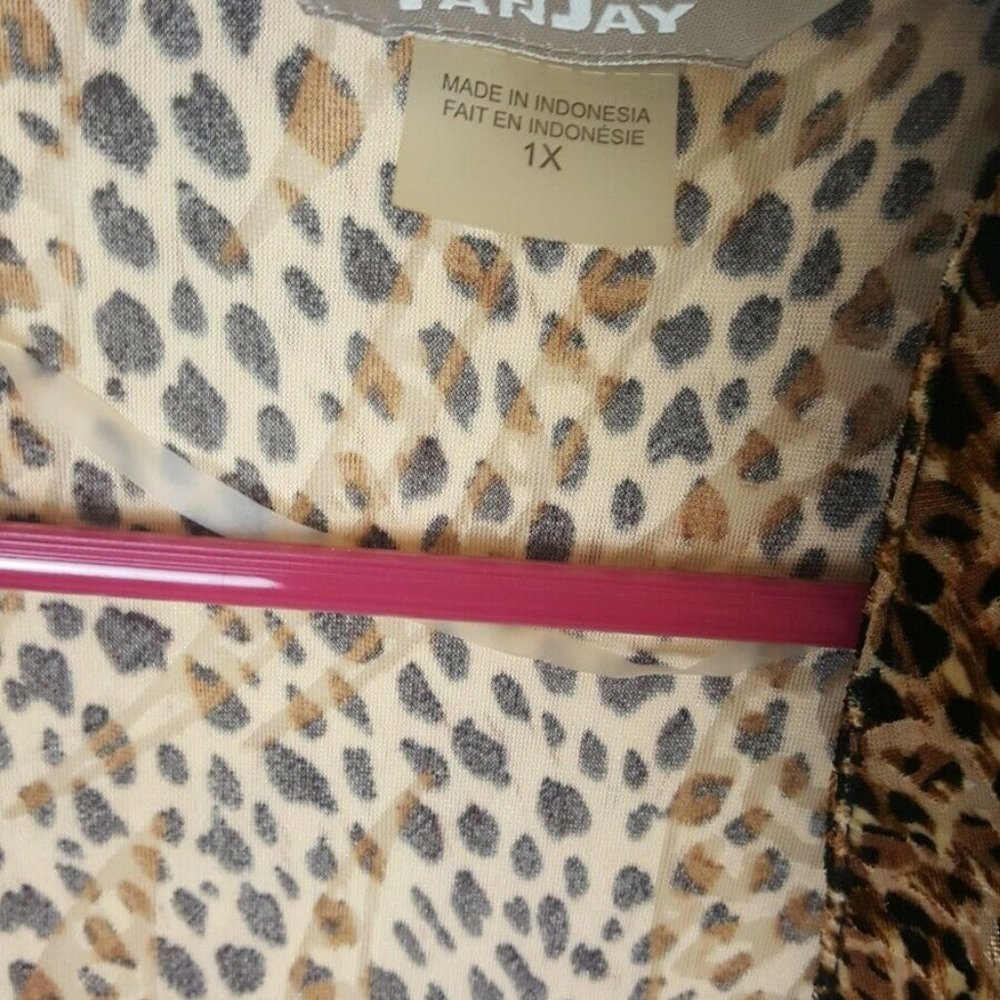 TanJay Animal Print Cheetah Womens Blazer Jacket - Picture 6 of 9